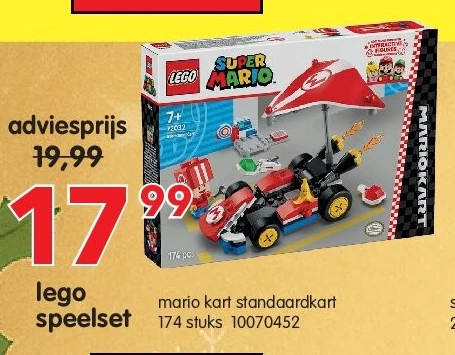 lego speelset mario kart standaardkart 174 stuks