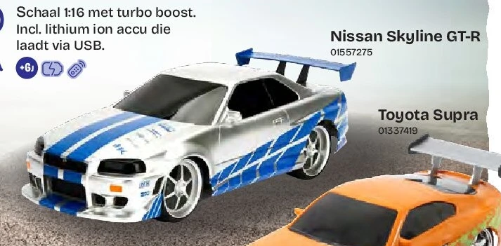 Fast & Furious Full Function RC auto’s Nissan Skyline GT-R
