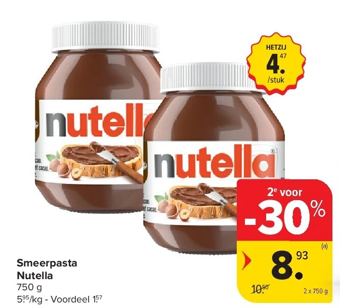 Smeerpasta Nutella