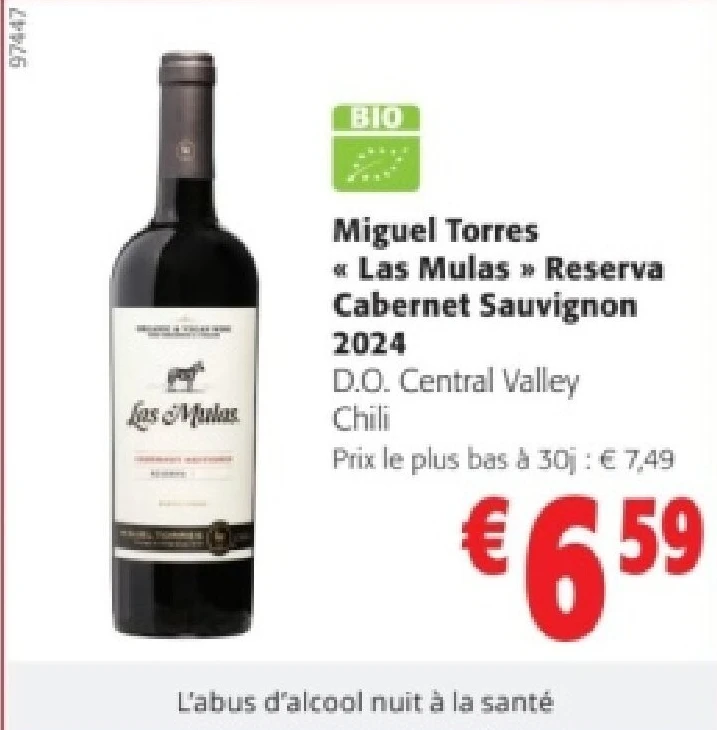 Miguel Torres Reserva Cabernet Sauvignon 2024