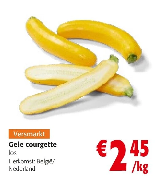 Gele courgette