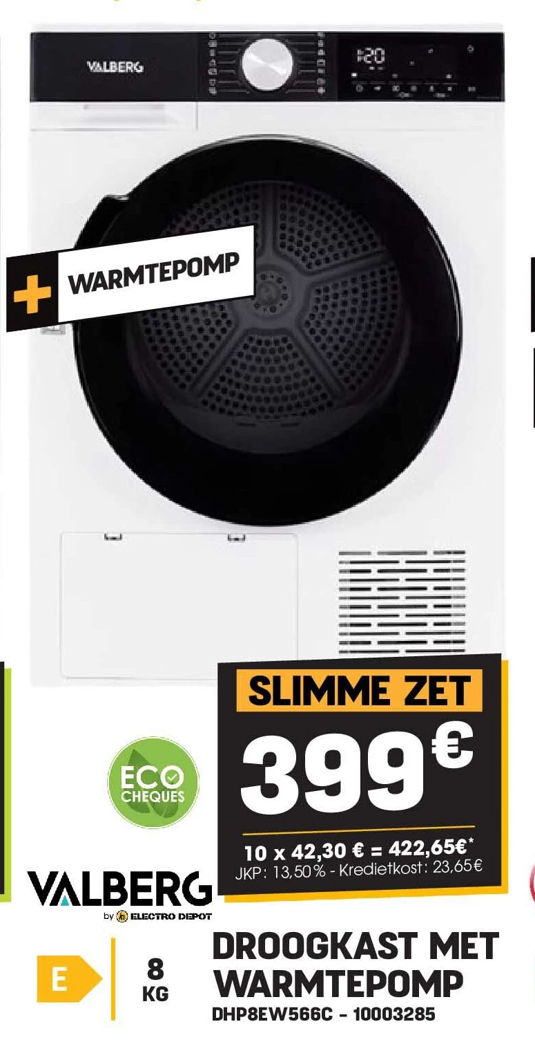Valberg DROOGKAST MET WARMTEPOMP DHP8EW566C