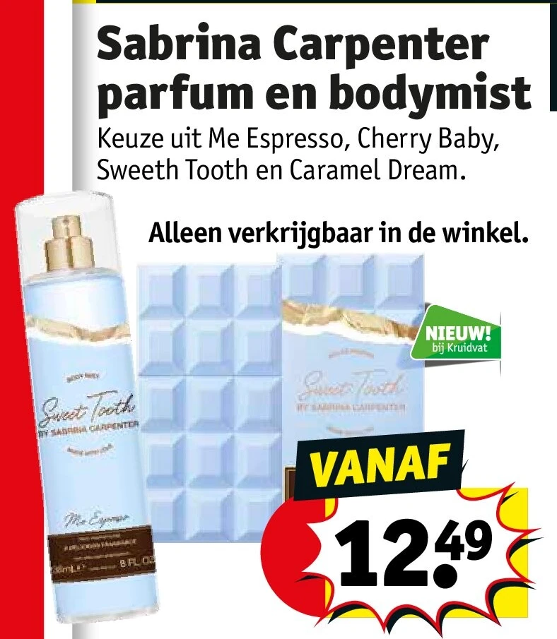 Sabrina Carpenter parfum en bodymist