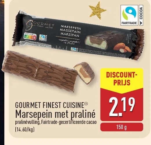 Marsepein met praliné