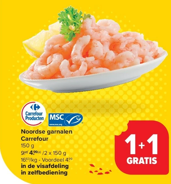 Noordse garnalen Carrefour