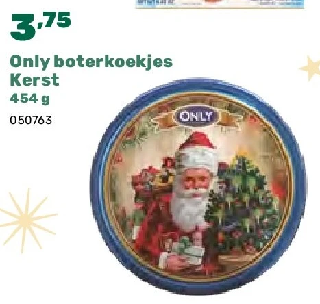Only boterkoekjes Kerst 454 g