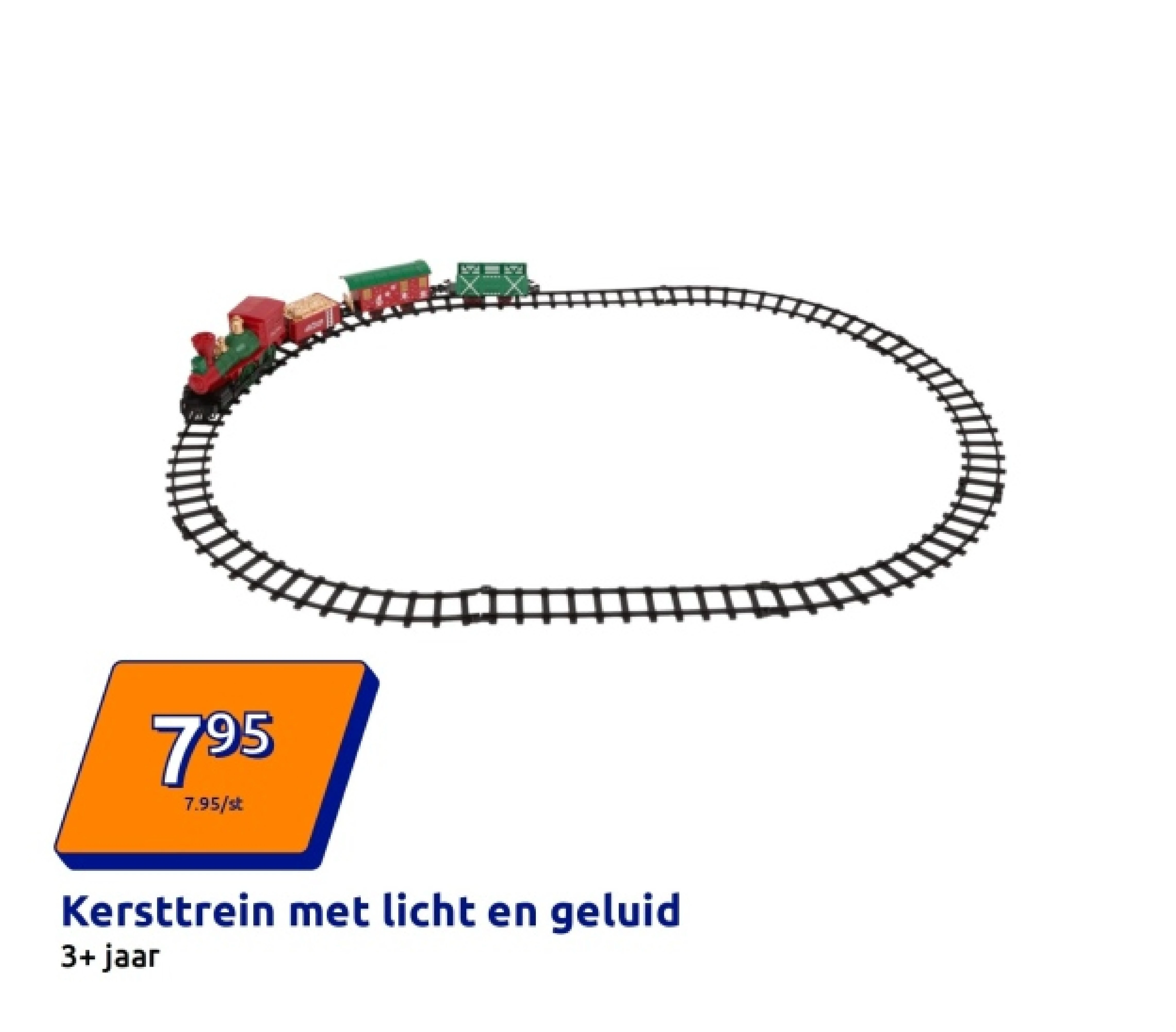 Kersttrein met licht en geluid