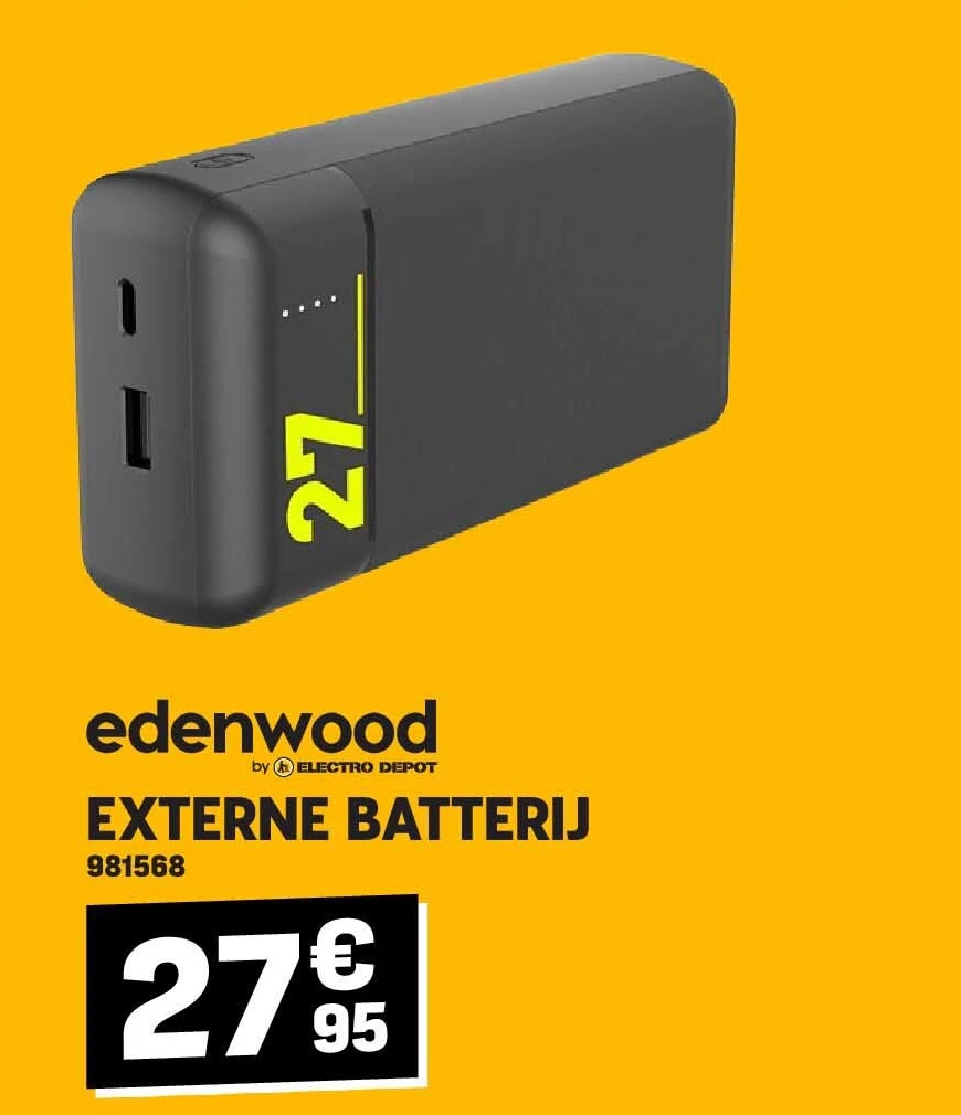 Edenwood EXTERNE BATTERIJ