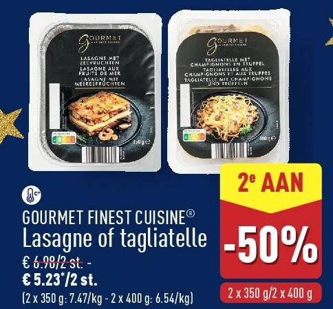 Lasagne of tagliatelle