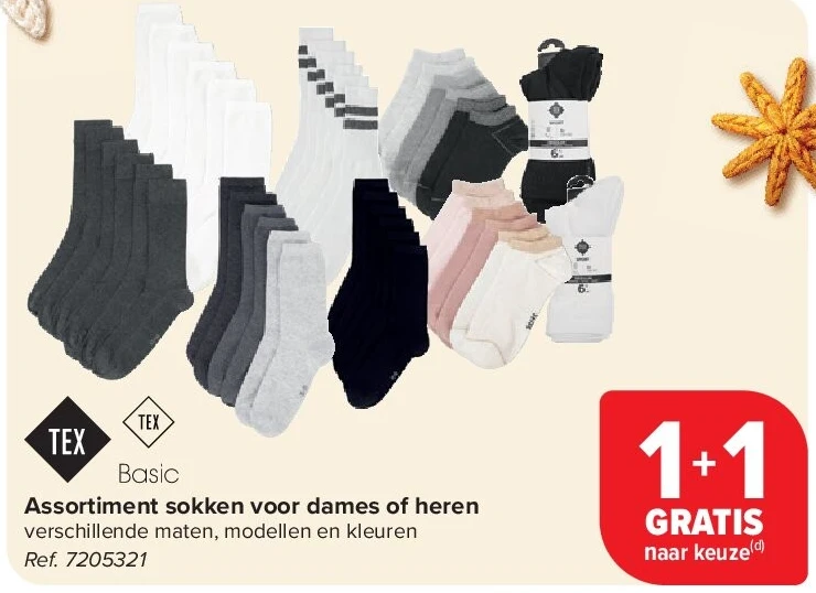 Assortiment sokken voor dames of heren