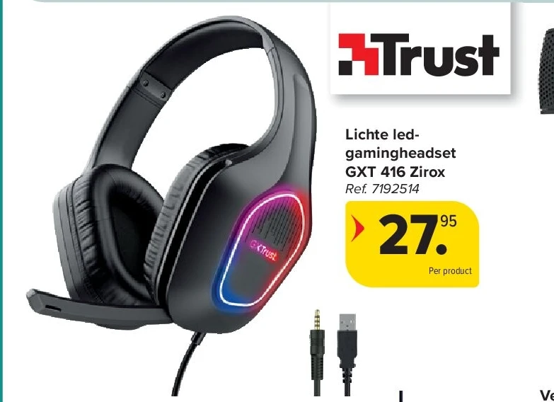 Lichte ledgamingheadset GXT 416 Zirox