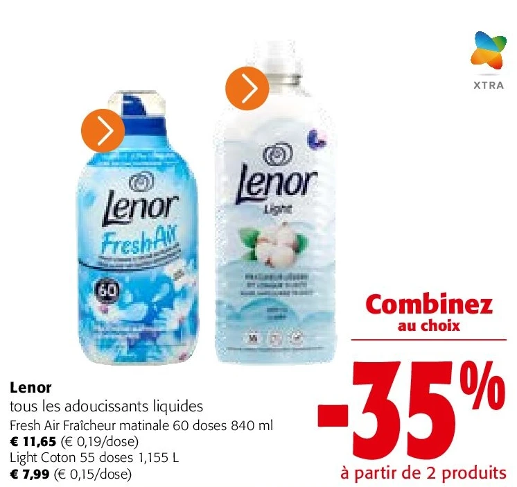 Lenor Fresh Air Fraîcheur matinale 60 doses 840 ml