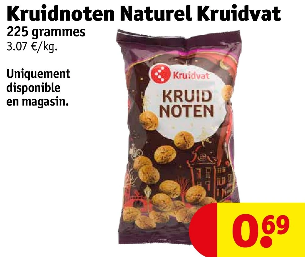 Kruidnoten Naturel Kruidvat 225 grammes