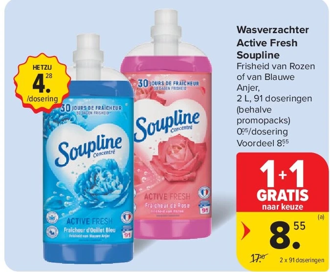 Wasverzachter Active Fresh Soupline