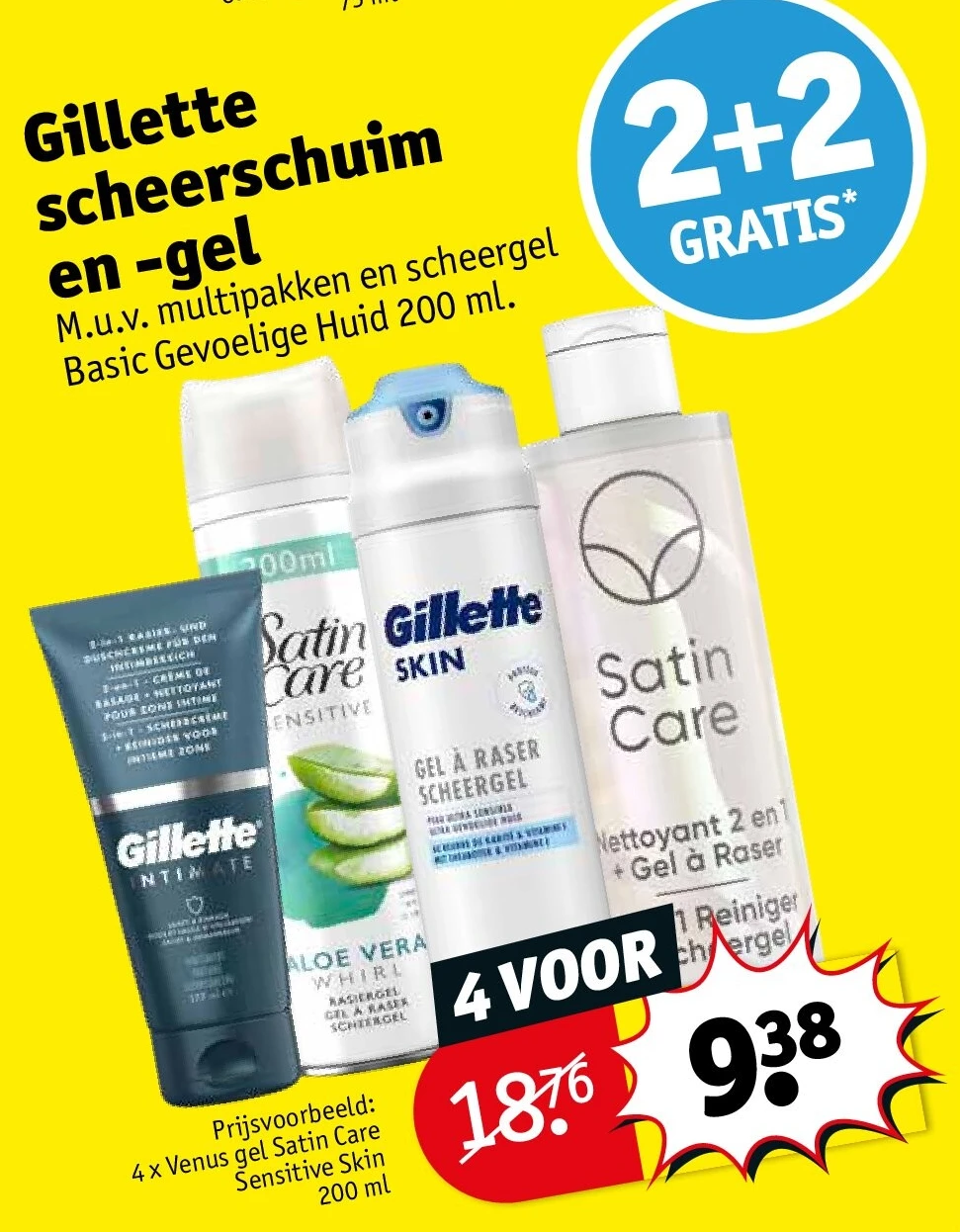 Gillette scheerschuim en -gel