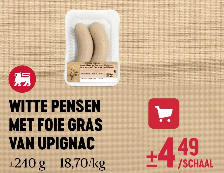 WITTE PENSEN MET FOIE GRAS VAN UPIGNAC