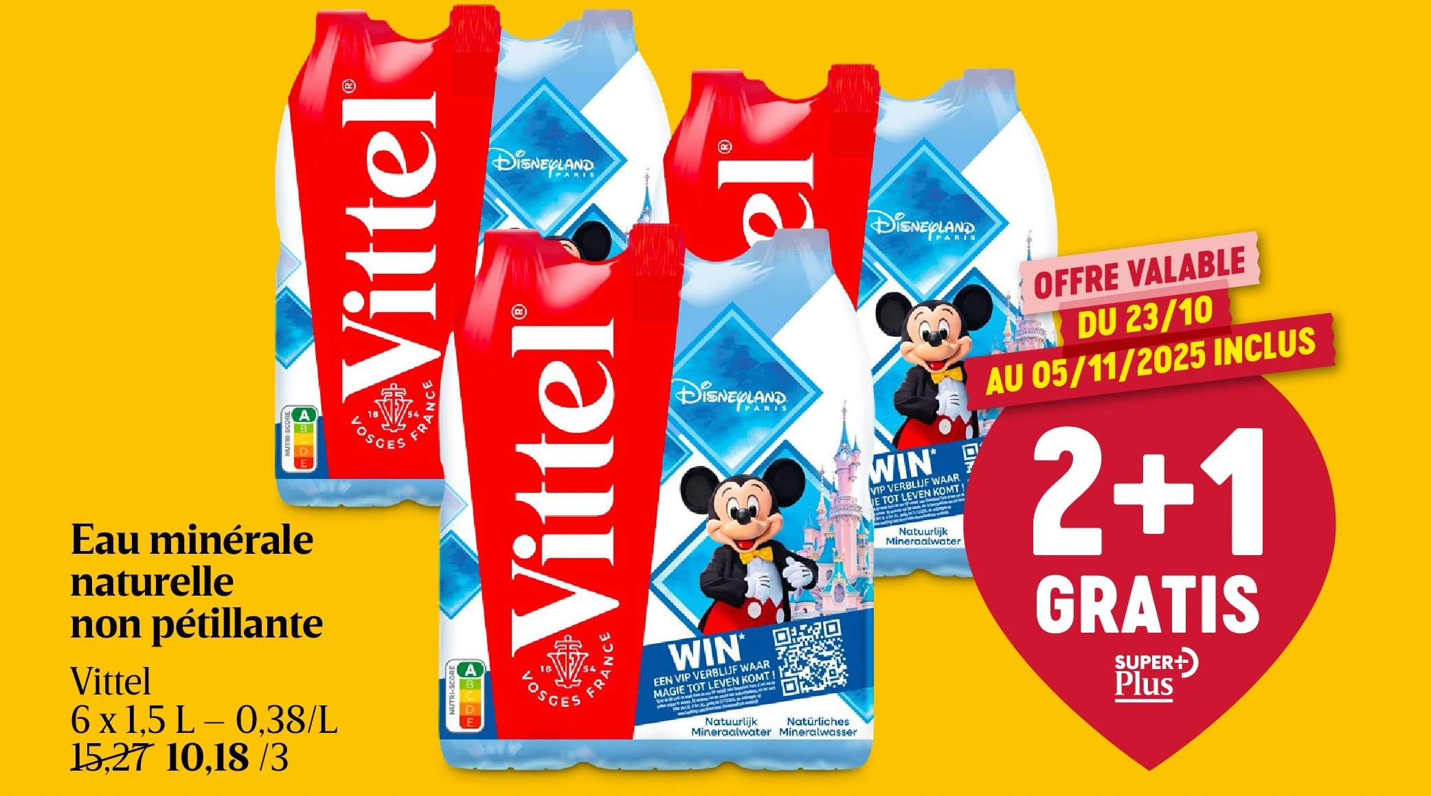 Eau minérale naturelle non pétillante