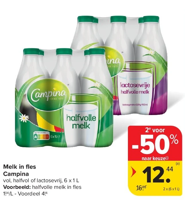 Melk in fl es Campina