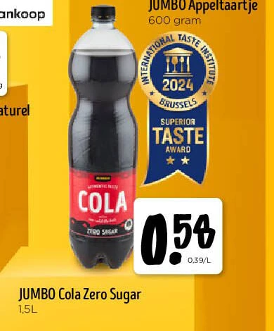 JUMBO Cola Zero Sugar 1,5L