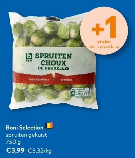 Boni Selection spruiten gekuist 750 g