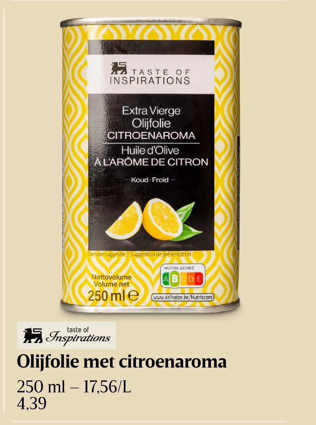 Olijfolie met citroenaroma