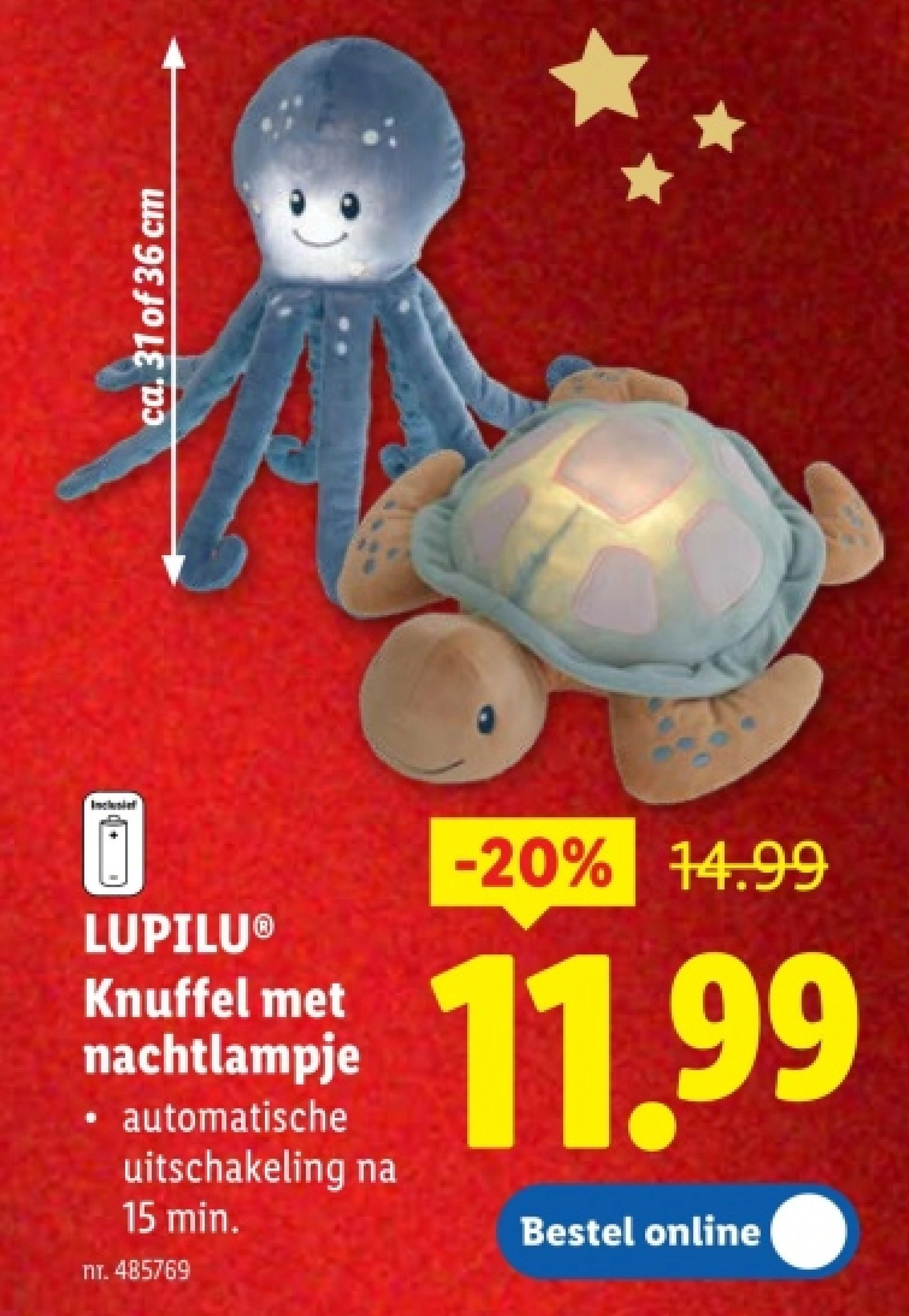 Knuffel met nachtlampjе