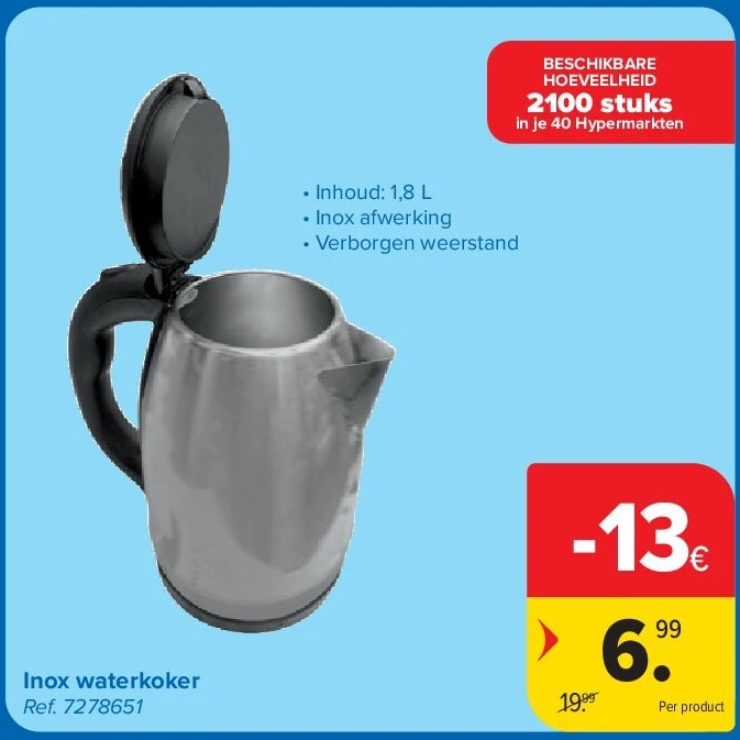 Inox waterkoker
