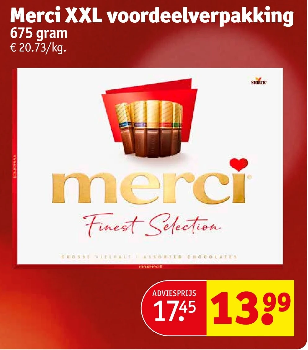 Merci XXL voordeelverpakking 675 gram