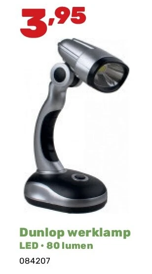Dunlop werklamp LED • 80 lumen