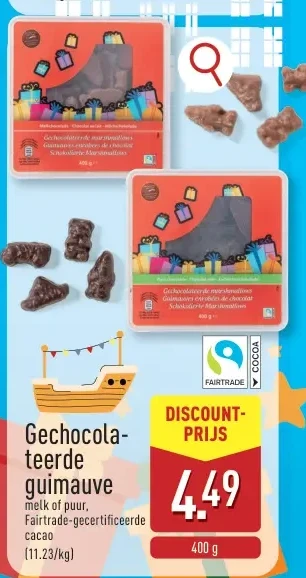 Gechocolateerde guimauve