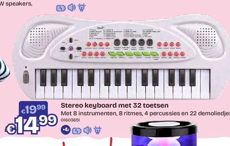 Stereo keyboard met 32 toetsen