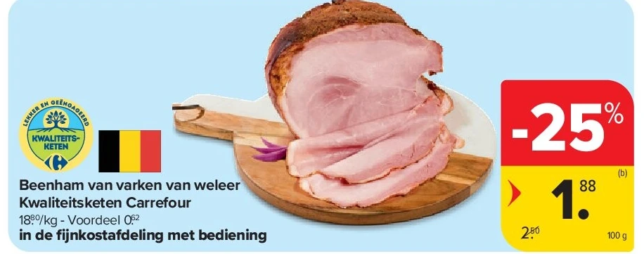 Beenham van varken van weleer Kwaliteitsketen Carrefour