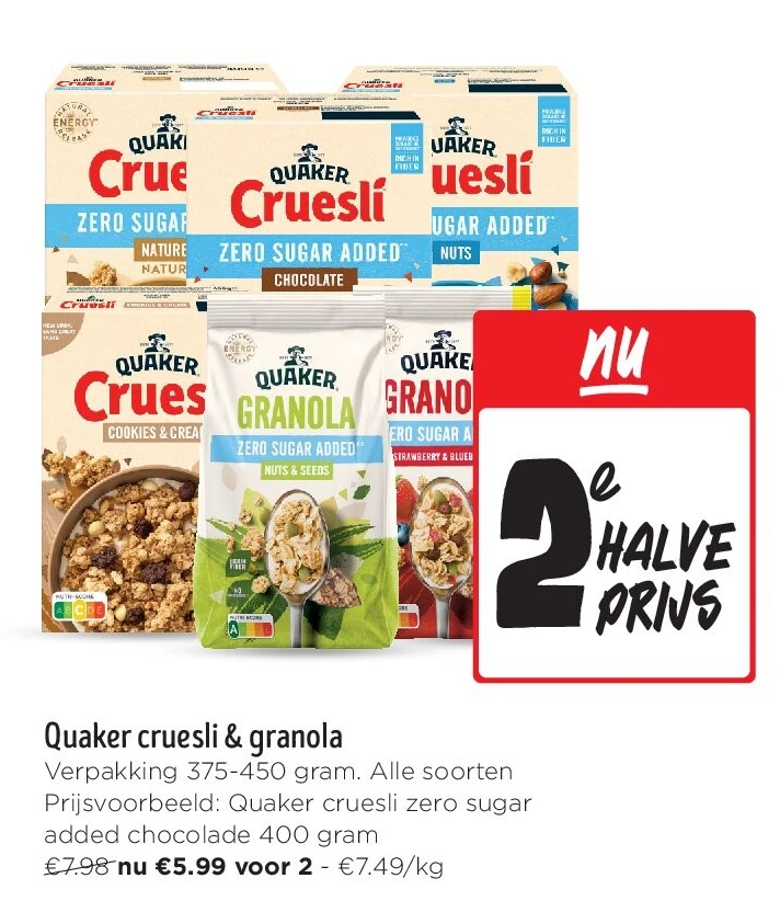 Quaker cruesli & granola