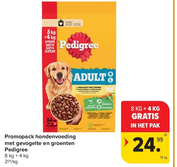 Promopack hondenvoeding met gevogelte en groenten Pedigree