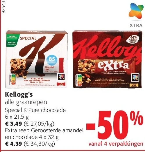 Kellogg’s Special K Pure chocolade 6 x 21,5 g