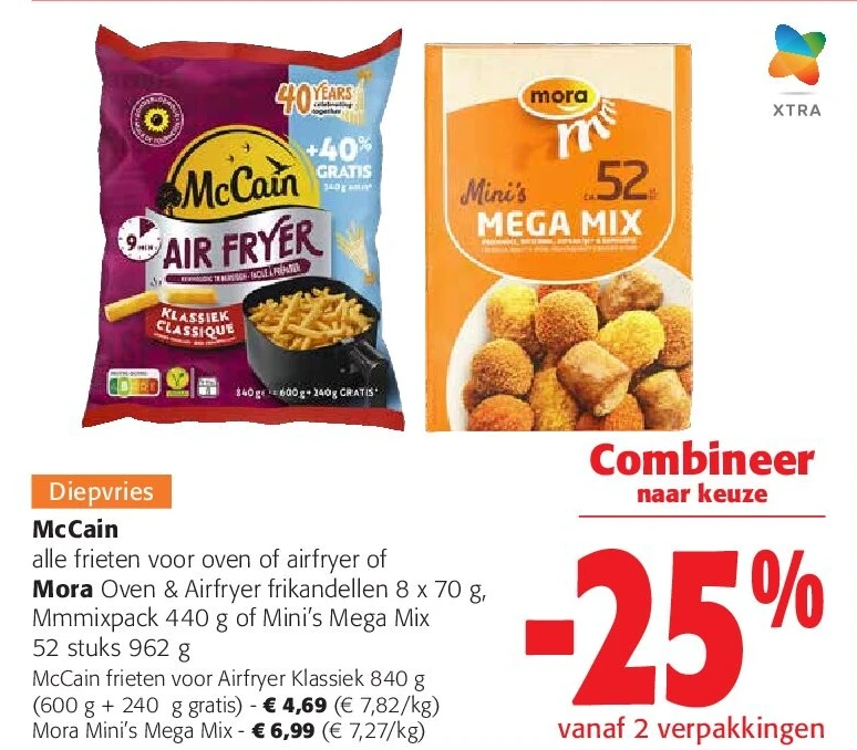McCain frieten voor Airfryer Klassiek 840 g (600 g + 240 g gratis)