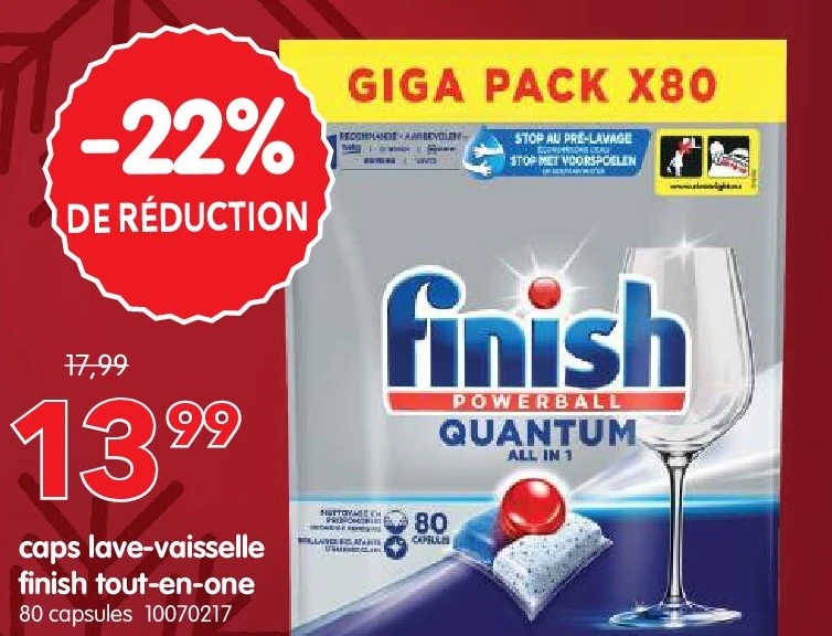 caps lave-vaisselle finish tout-en-one