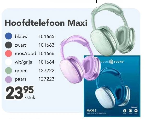 Hoofdtelefoon Maxi