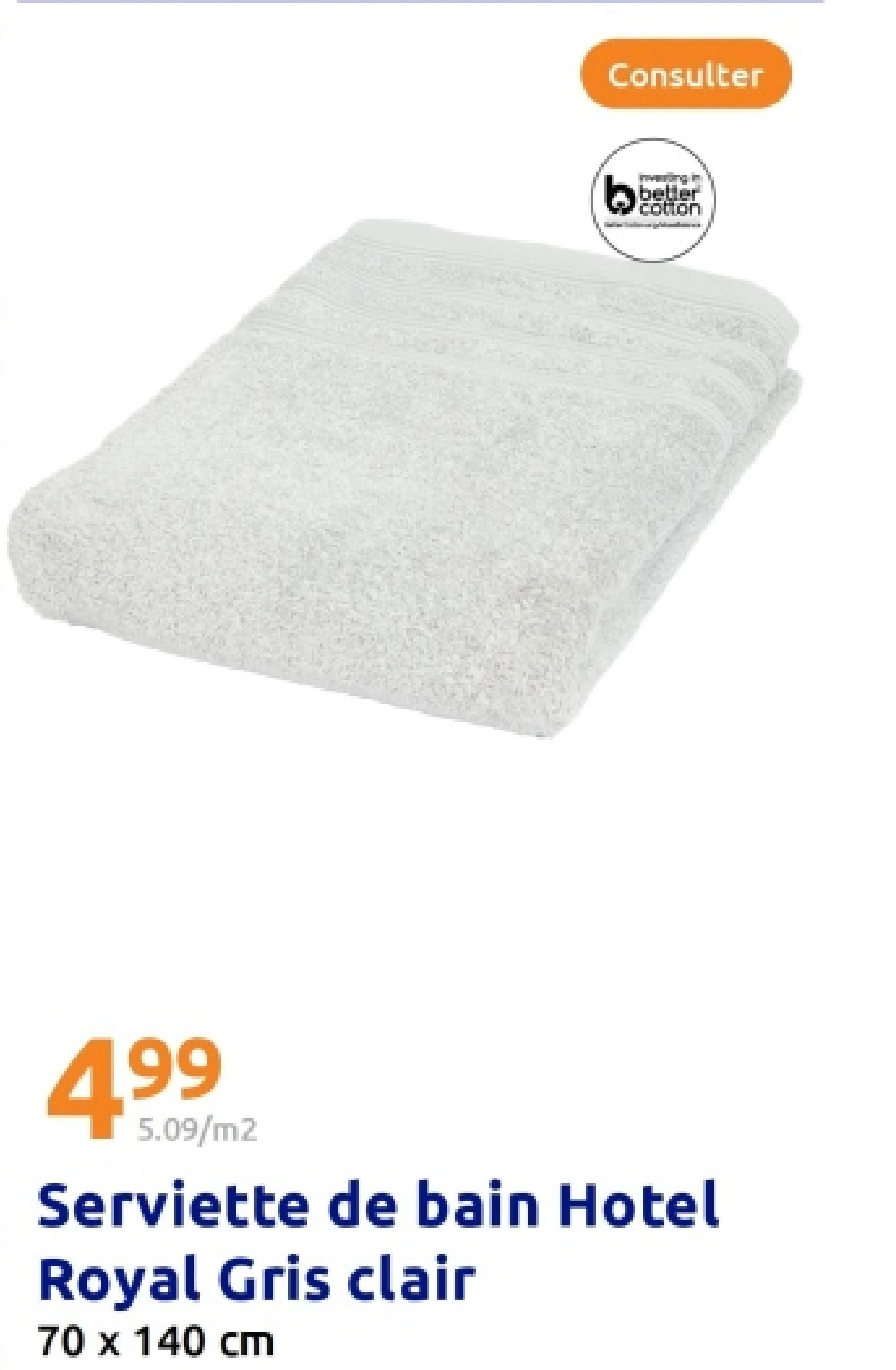 Serviette de bain Hotel Royal Gris clair