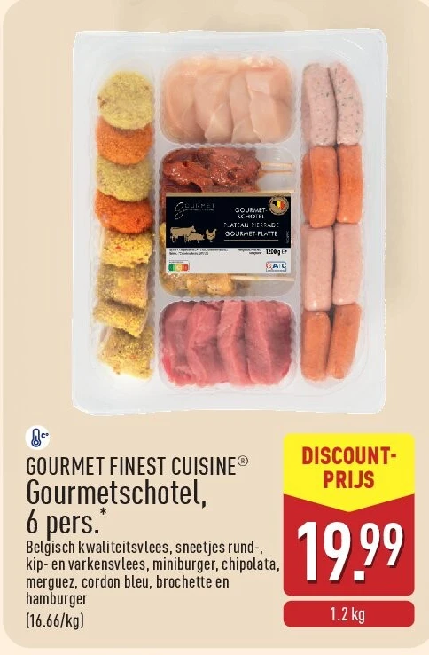 Gourmetschotel, 6pers.