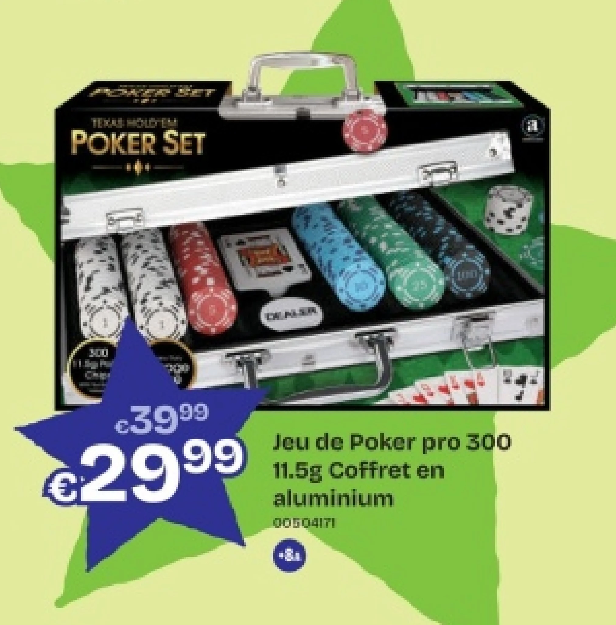 Jeu de Poker pro 300 11.5g Coffret en aluminium