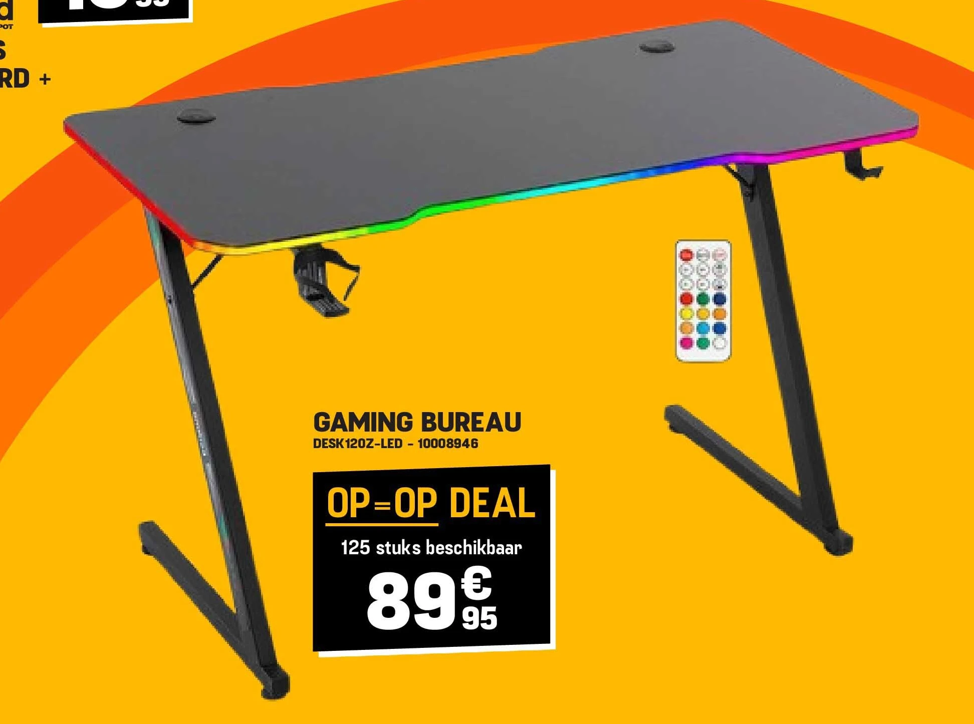 GAMING BUREAU DESK120Z-LED