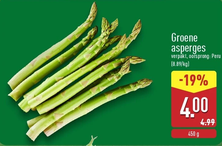Groene asperges