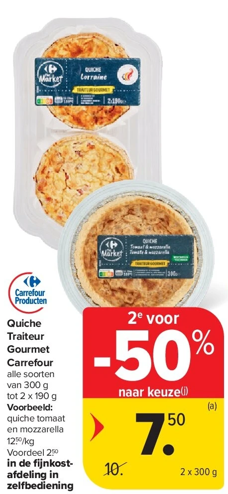 Quiche Traiteur Gourmet Carrefour