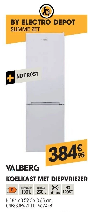 KOELKAST MET DIEPVRIEZER