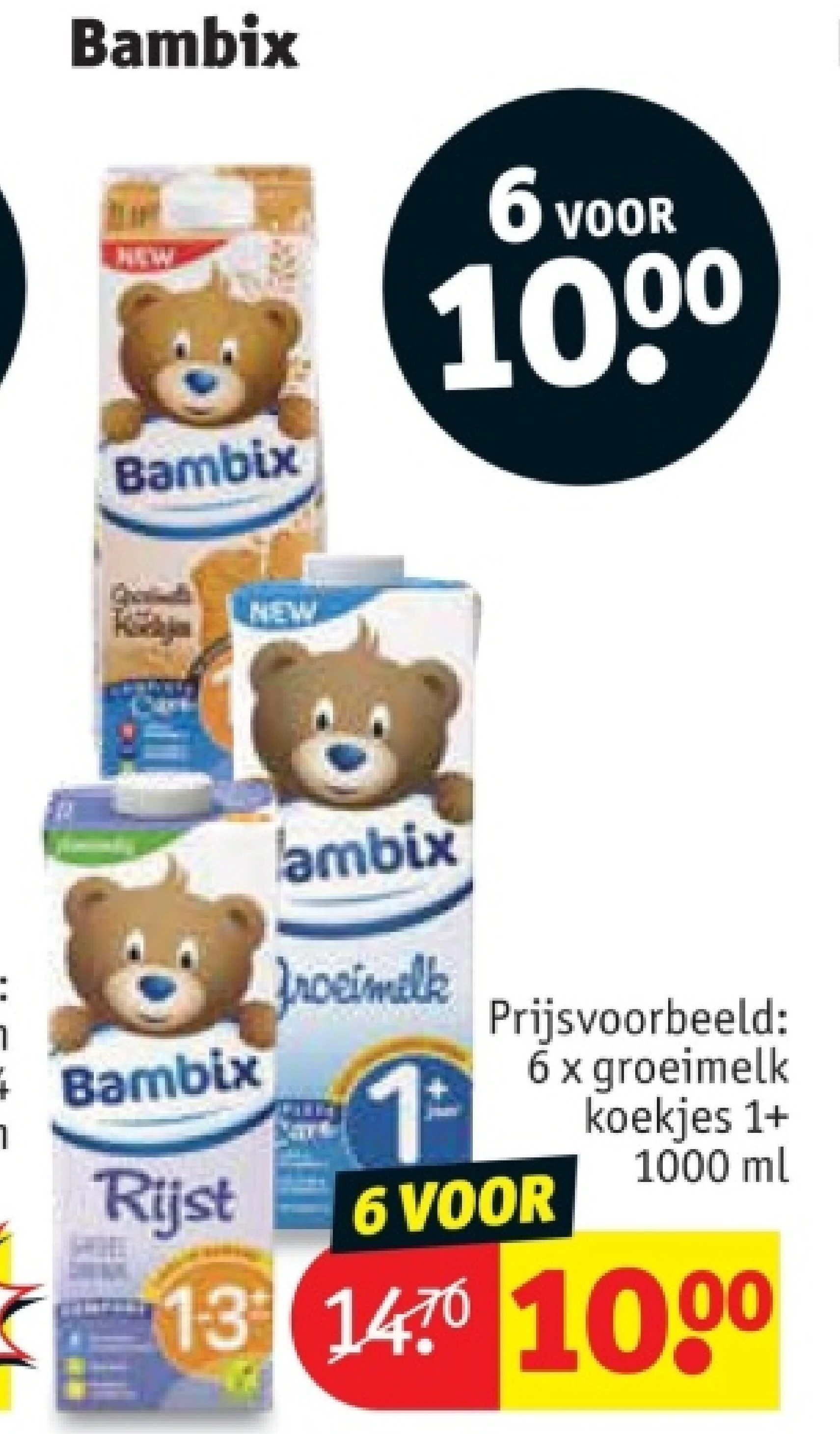 6 x groeimelk koekjes 1+ 1000 ml