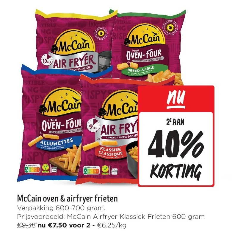 McCain oven & airfryer frieten