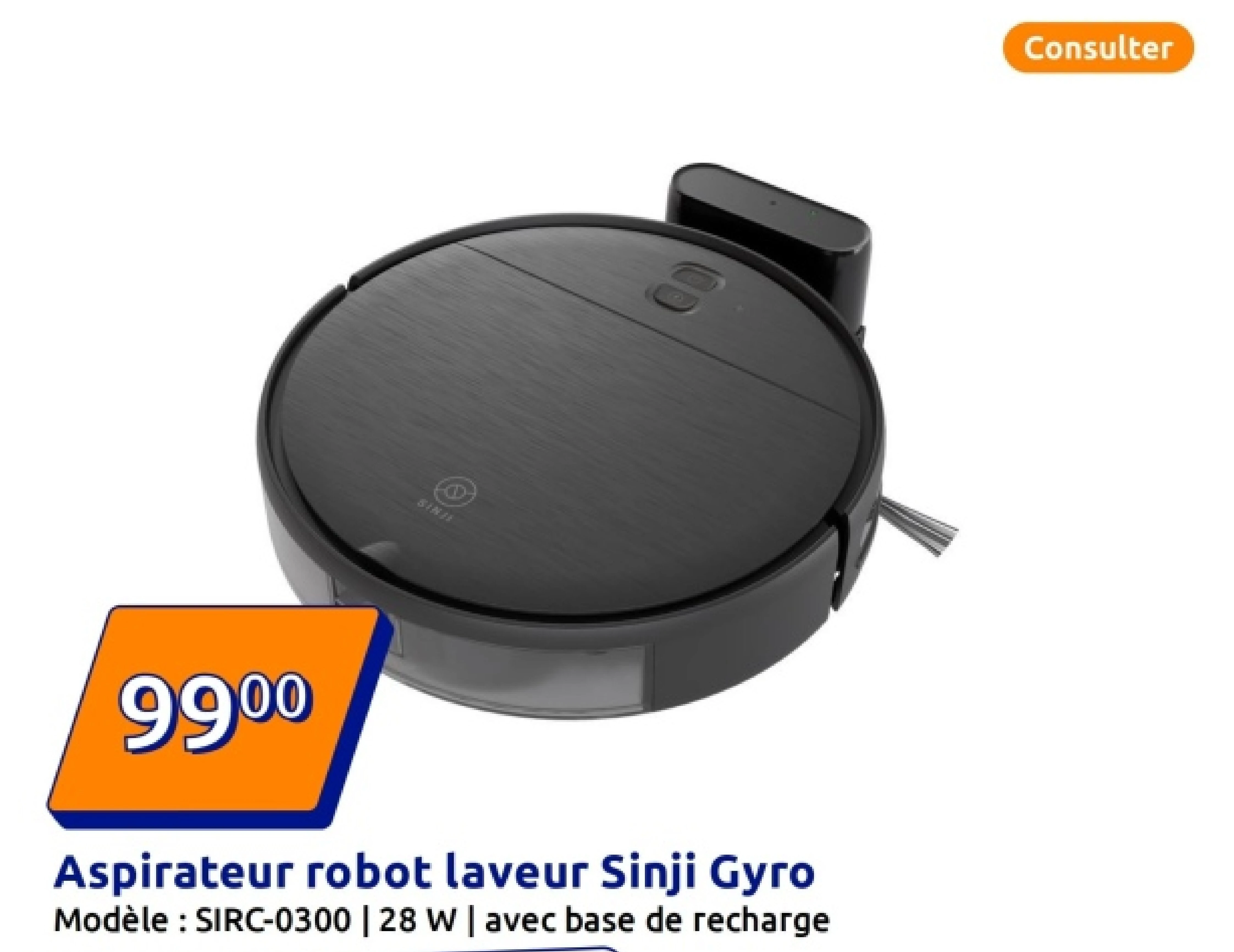 Aspirateur robot laveur Sinji Gyro