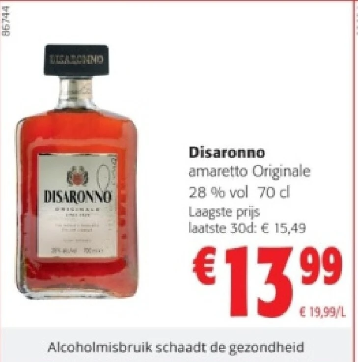 Disaronno amaretto Originale 28% vol 70 cl