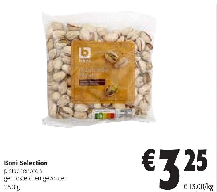 Boni Selection pistachenoten geroosterd en gezouten 250 g